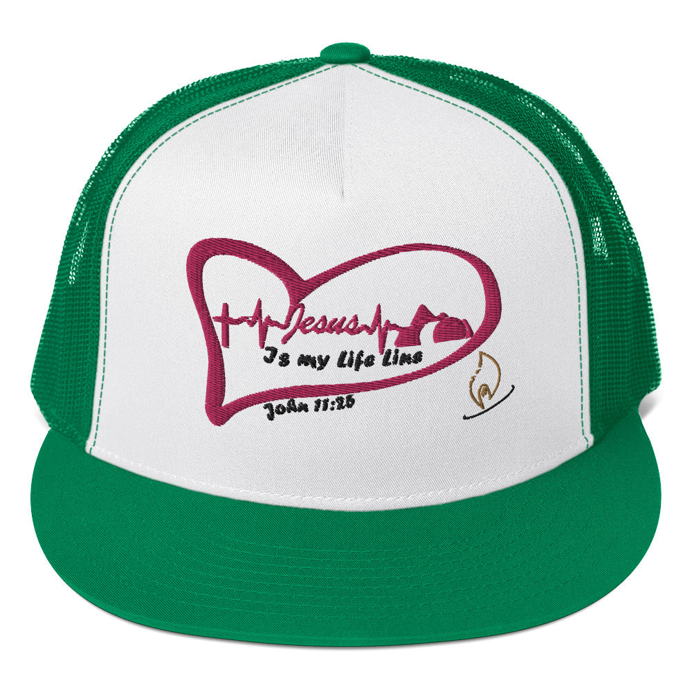 "Jesus in my Life Line" Trucker Cap