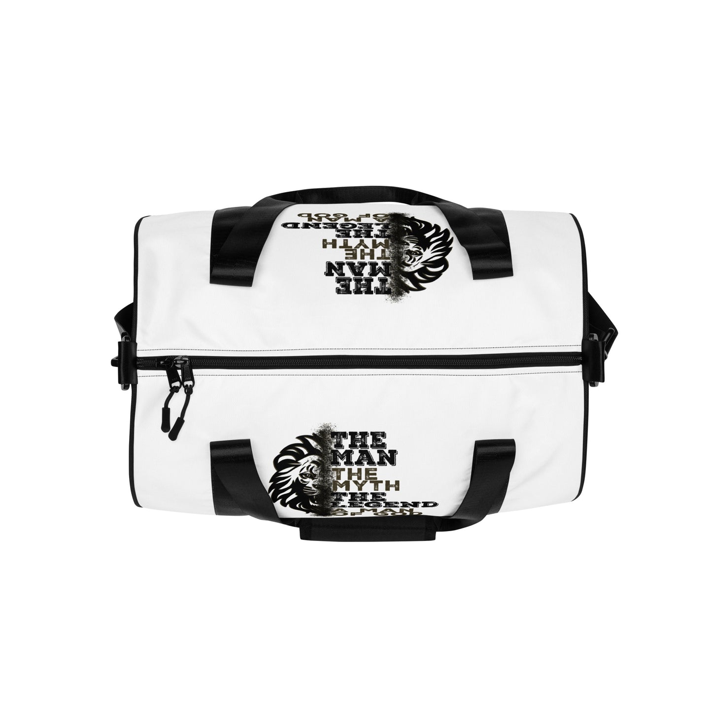The Man, The Myth, The Legend, A Man of God gym bag
