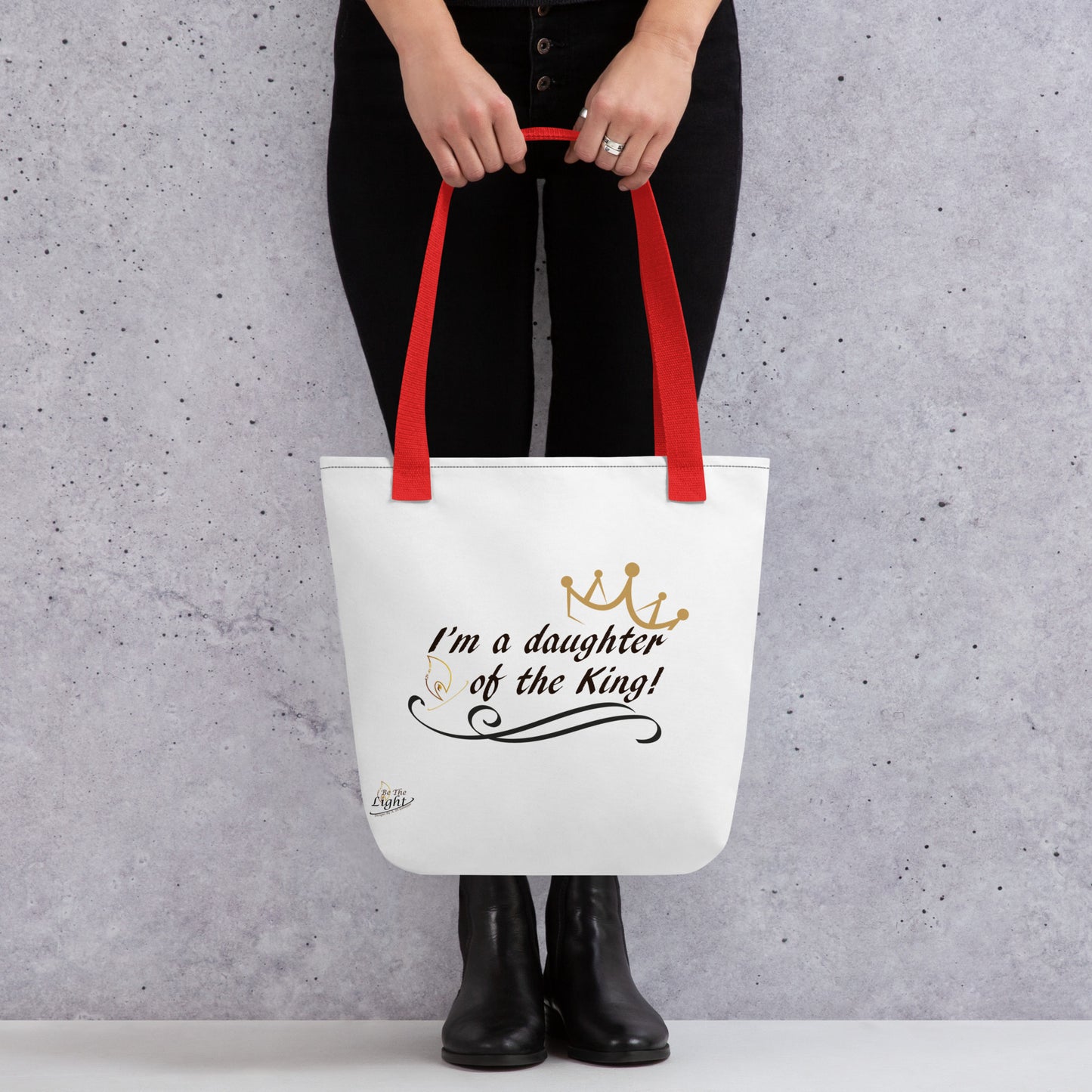 “A Daughter of the King” Tote bag
