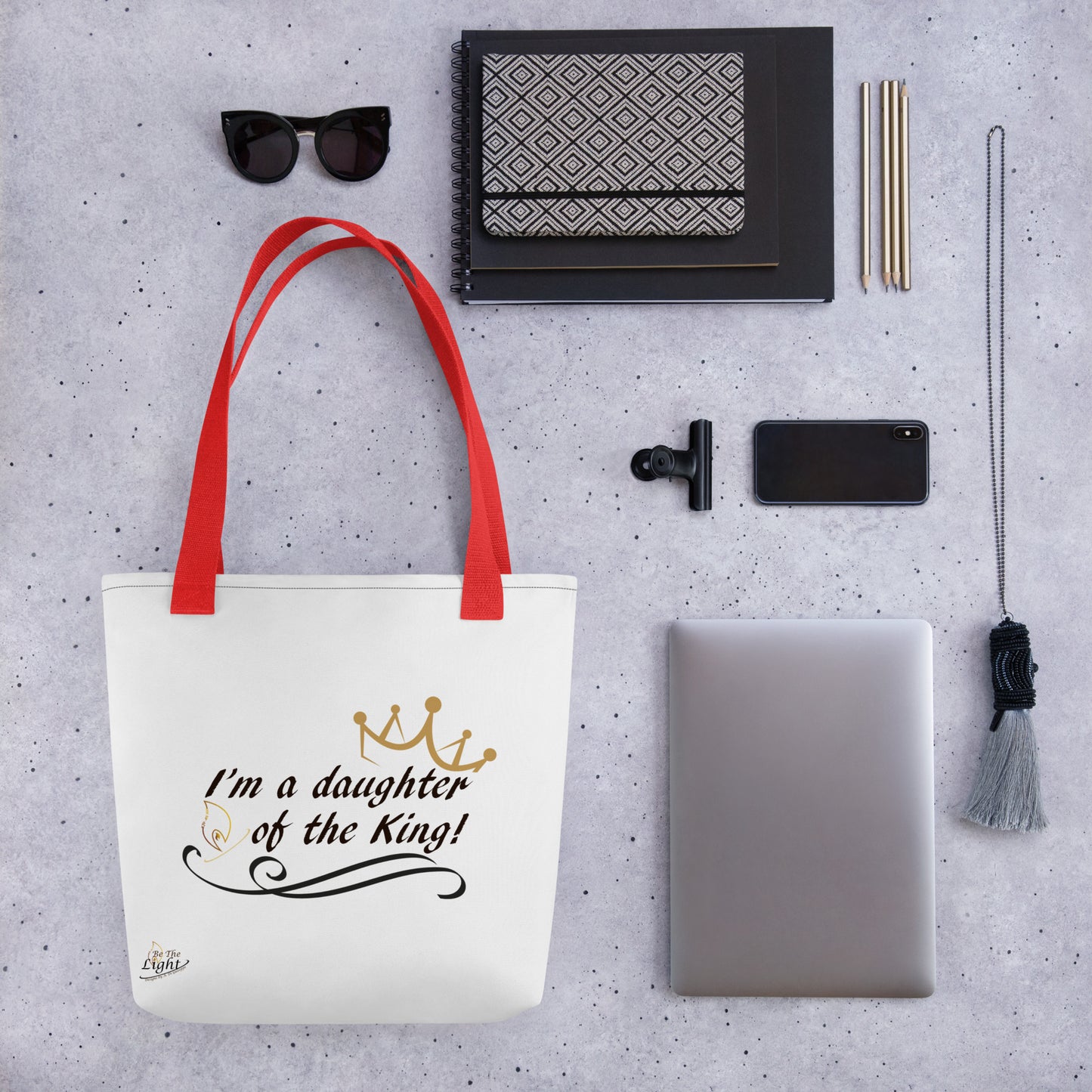 “A Daughter of the King” Tote bag