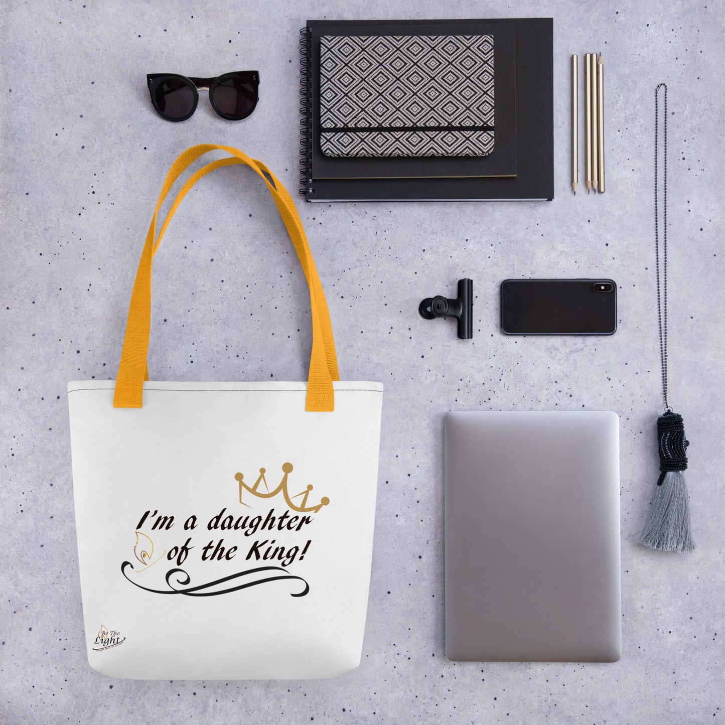“A Daughter of the King” Tote bag
