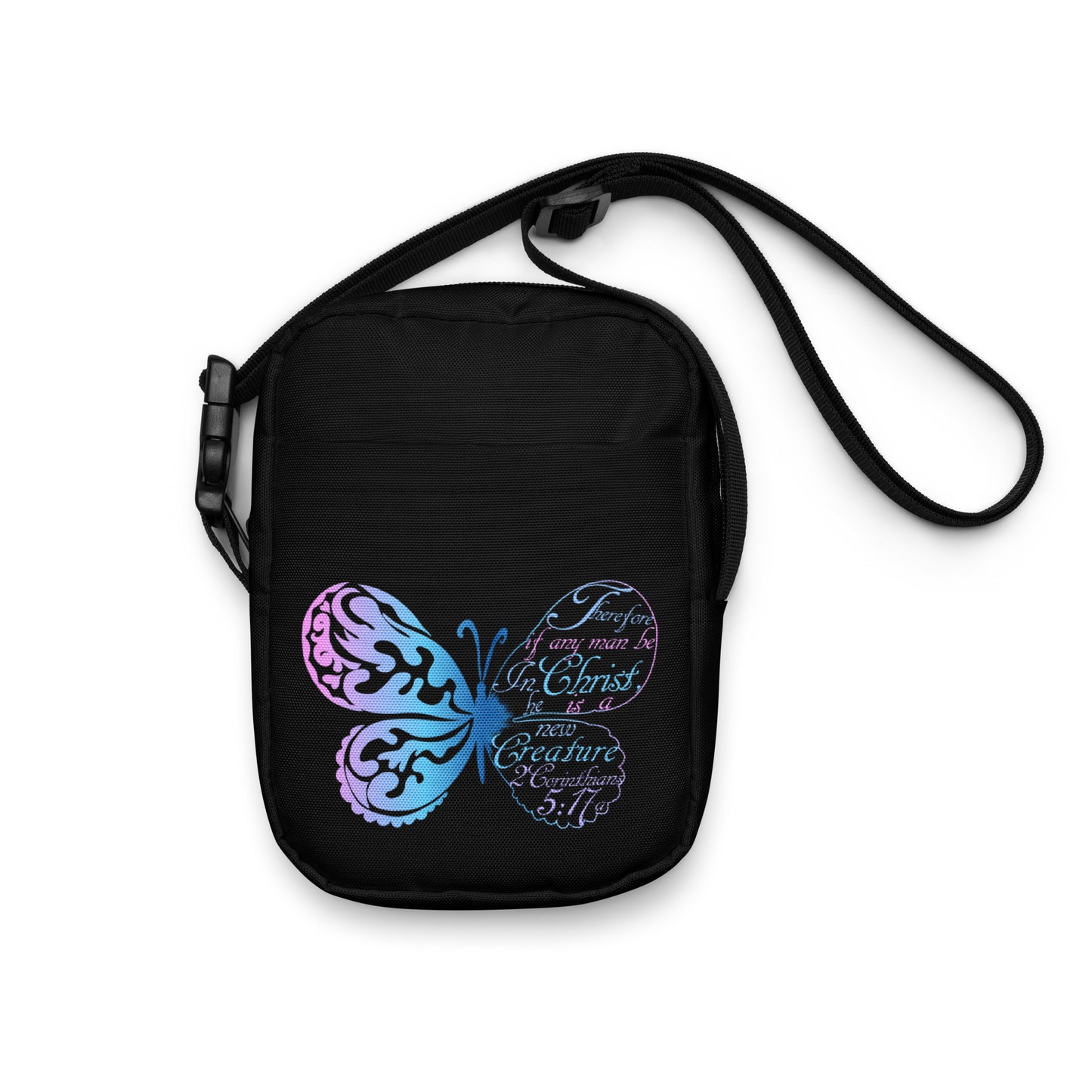 Women’s “New Creature in Christ” 2 Cor 5:17a Utility crossbody bag- (KJV)