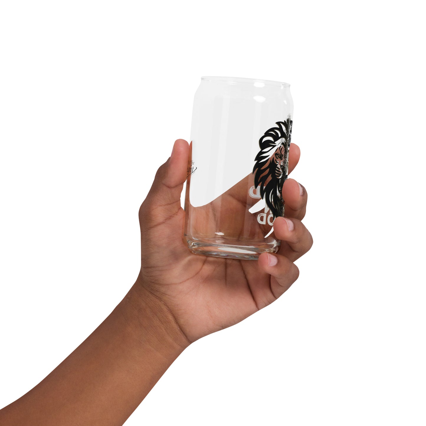 Can-shaped glass - The Man, The Myth, The Legend, A Man of God