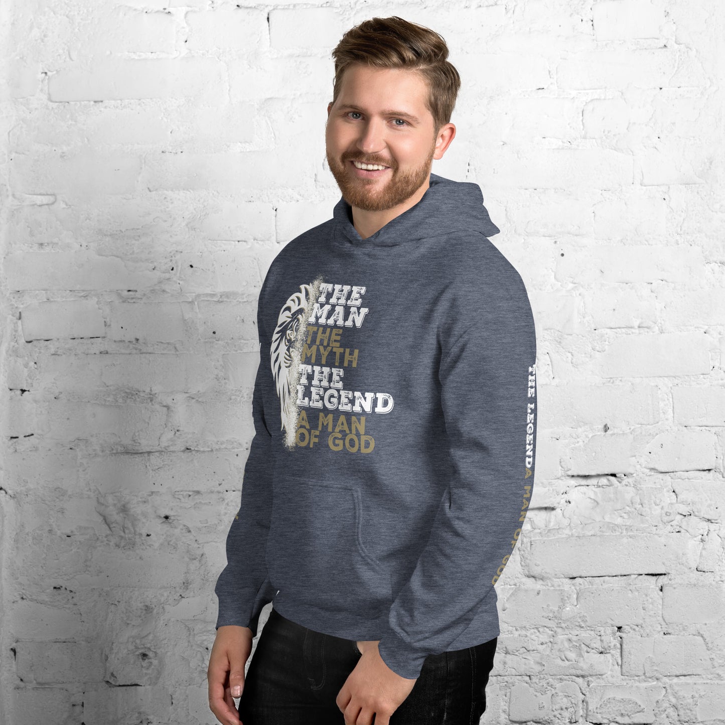 Men's Hoodie - The Man, The Myth, The Legend, A Man of God