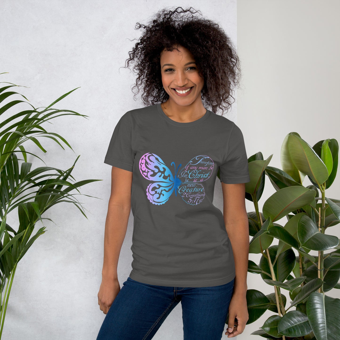 Women’s “New Creature in Christ” 2 Cor 5:17a T-Shirt - (KJV)