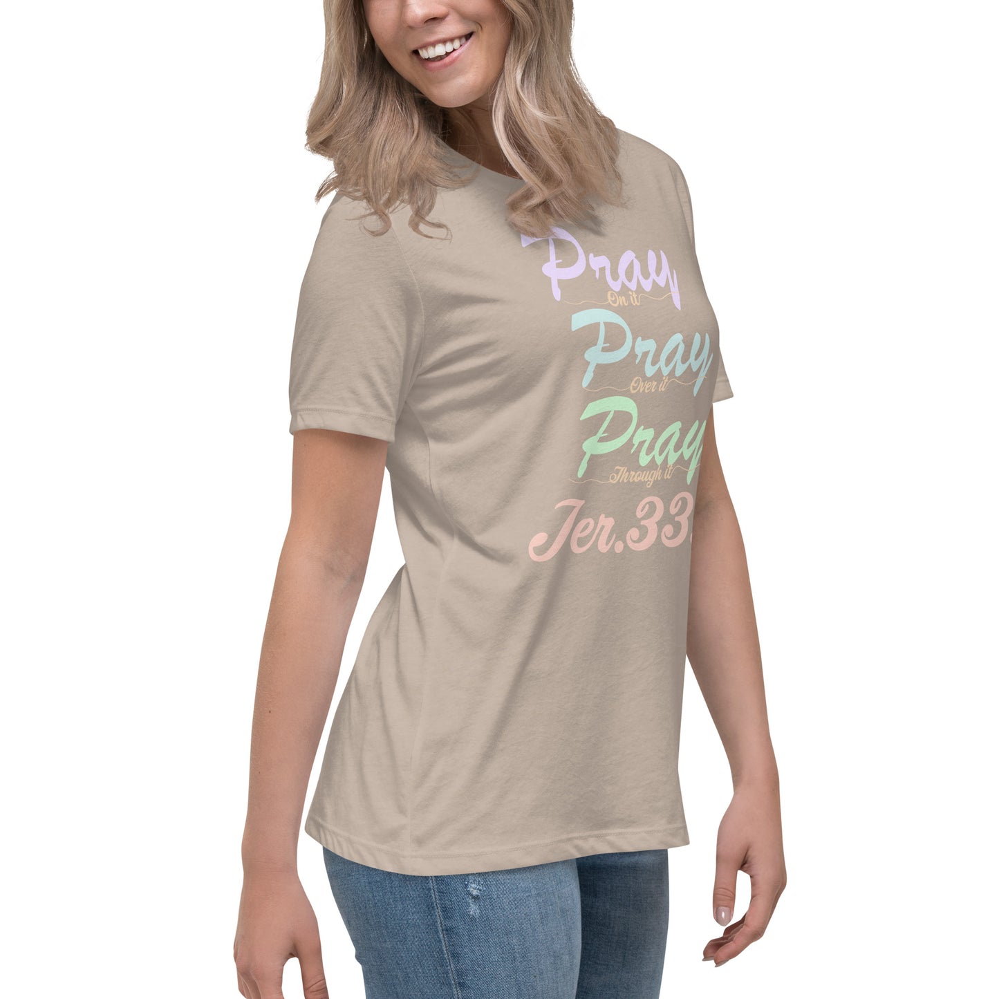 Women's Relaxed "Prayer - Jer 33:3 (KJV)" T-Shirt