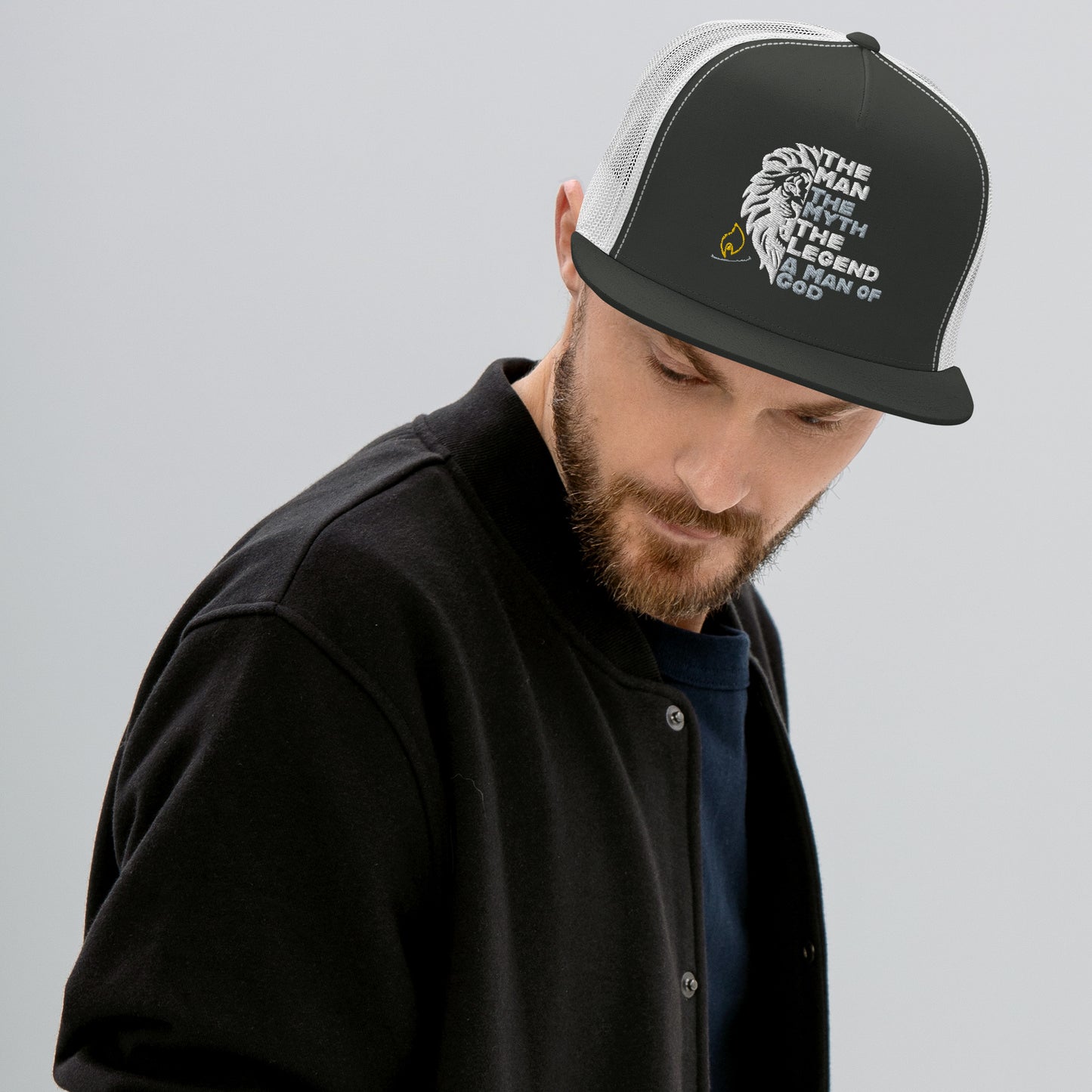 The Man, The Myth, The Legend, A Man of God Trucker Cap