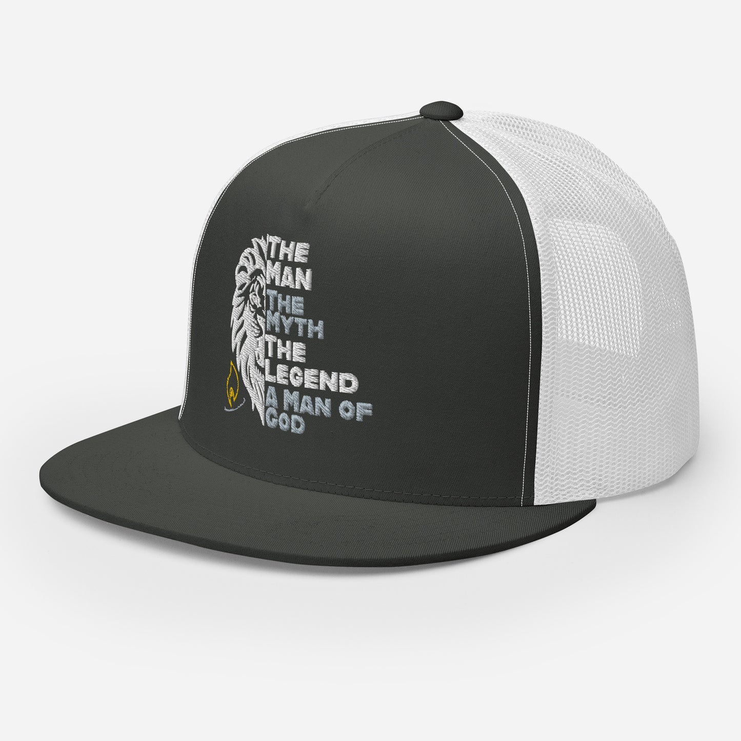 The Man, The Myth, The Legend, A Man of God Trucker Cap