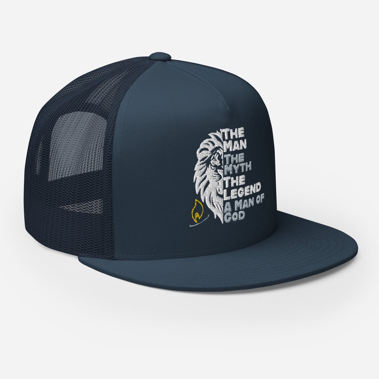 The Man, The Myth, The Legend, A Man of God Trucker Cap