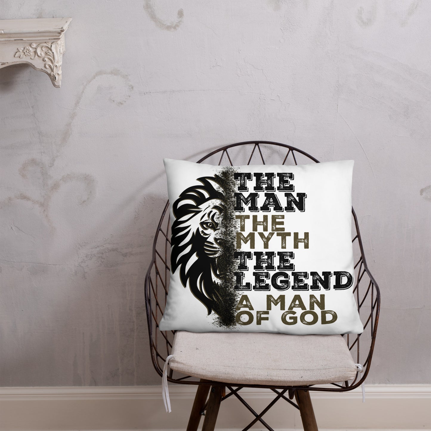 Basic Pillow - The Man, The Myth, The Legend, A Man of God