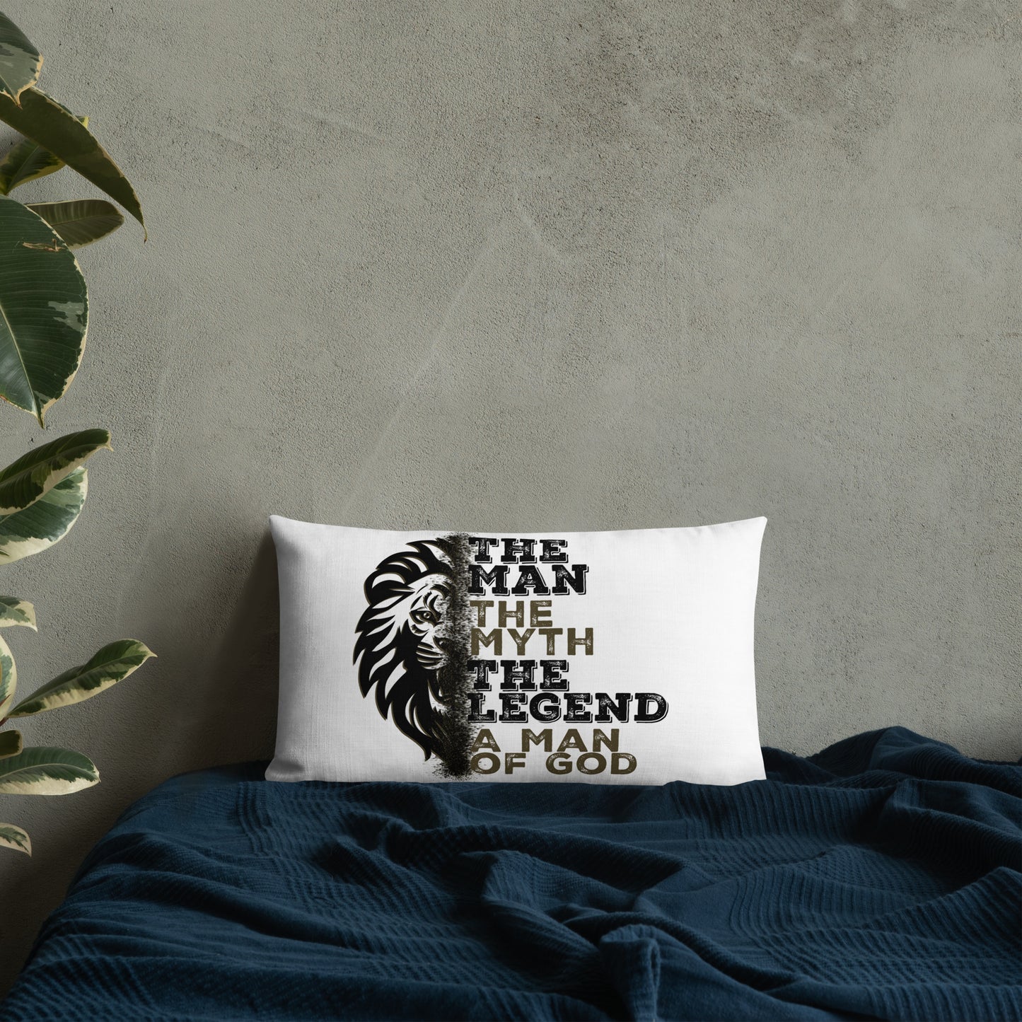 Premium Pillow - The Man, The Myth, The Legend, A Man of God