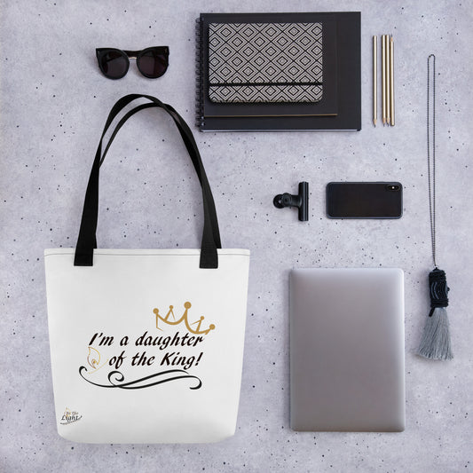 “A Daughter of the King” Tote bag