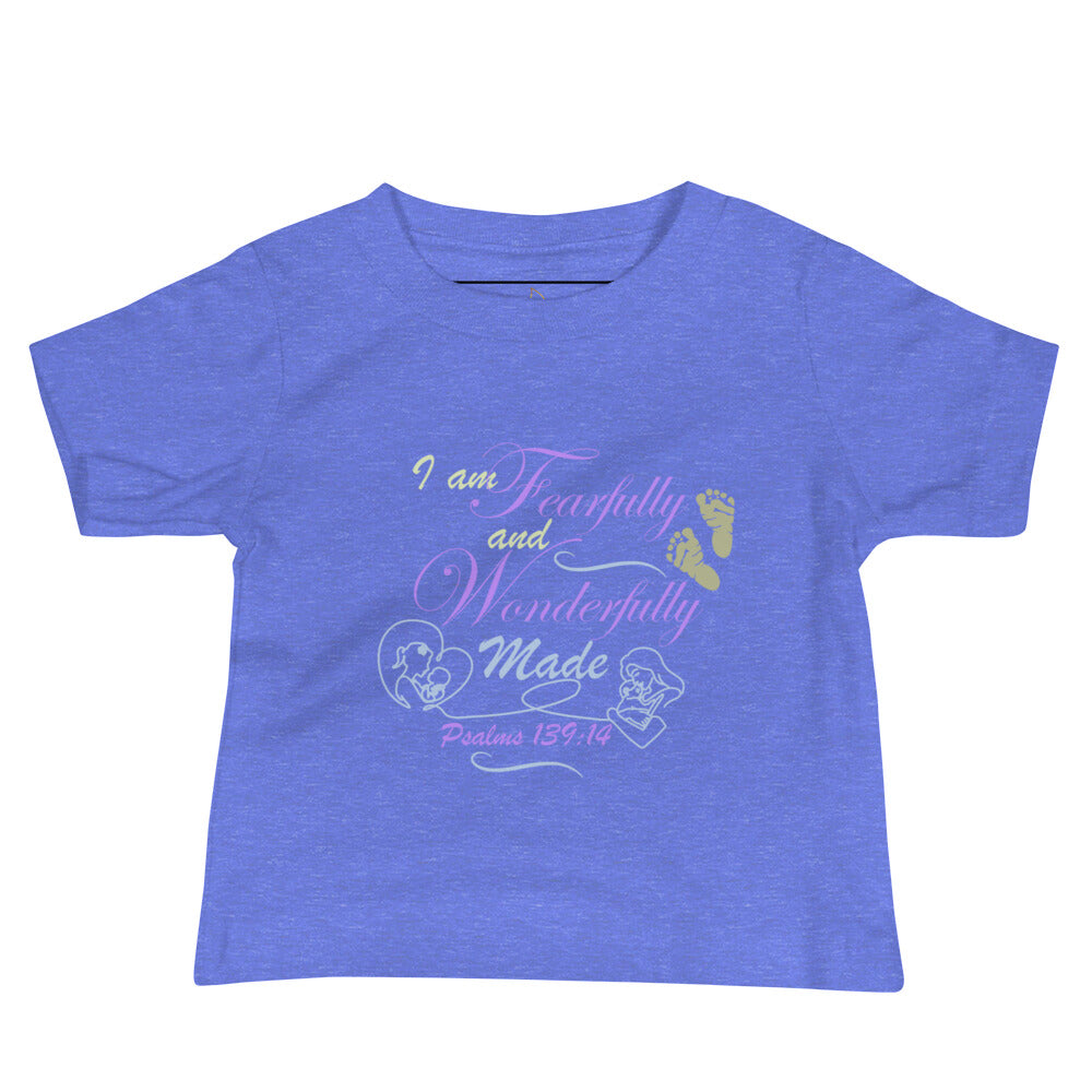 Baby Jersey Short Sleeve Tee Psalms 139:14, Fearfully and Wonderfully Made