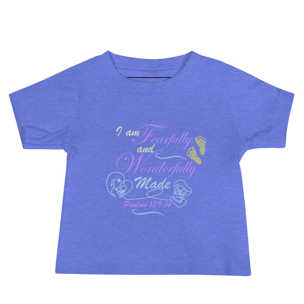 Baby Jersey Short Sleeve Tee Psalms 139:14, Fearfully and Wonderfully Made