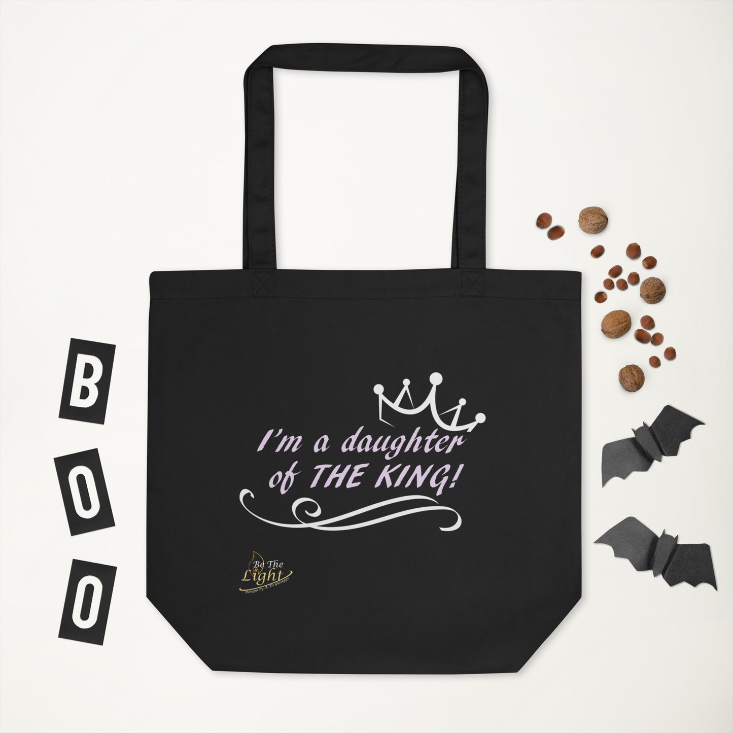 “A Daughter of the King” Eco Black tote