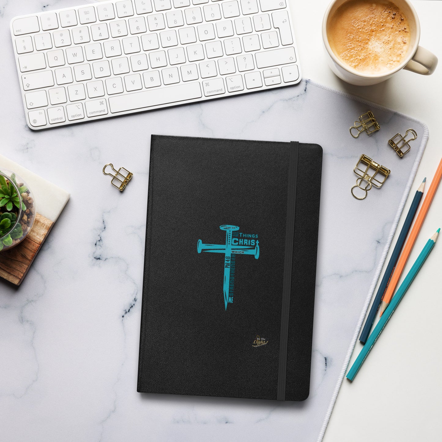 Hardcover bound notebook - Philippians 4:13 (KJV)