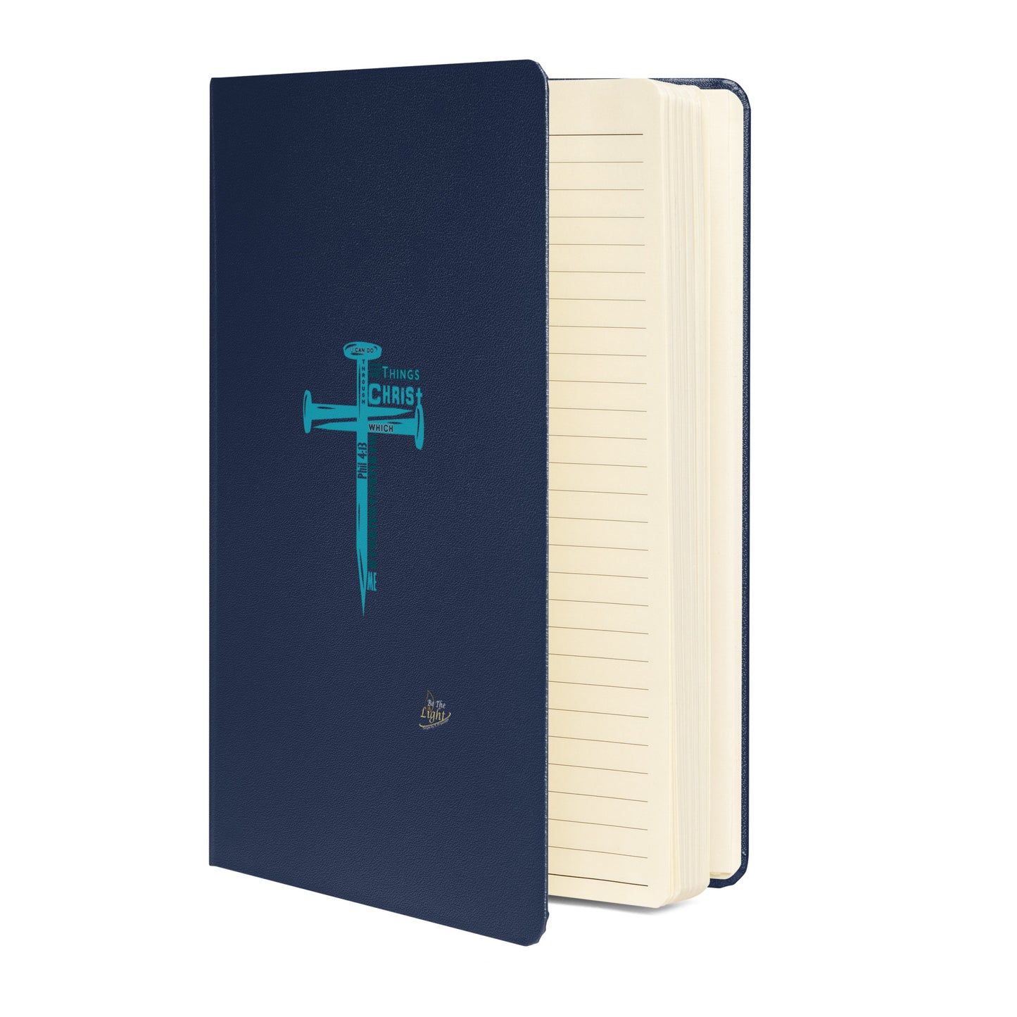 Hardcover bound notebook - Philippians 4:13 (KJV)