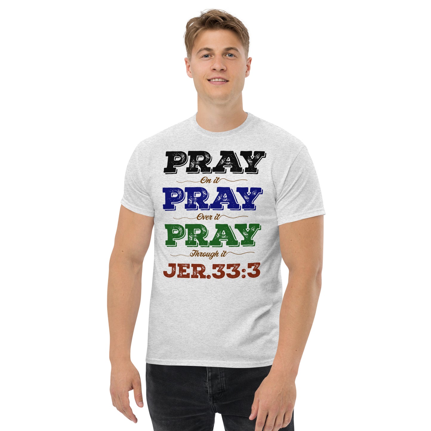 Men's classic "Prayer - Jer 33:3 (KJV)" tee