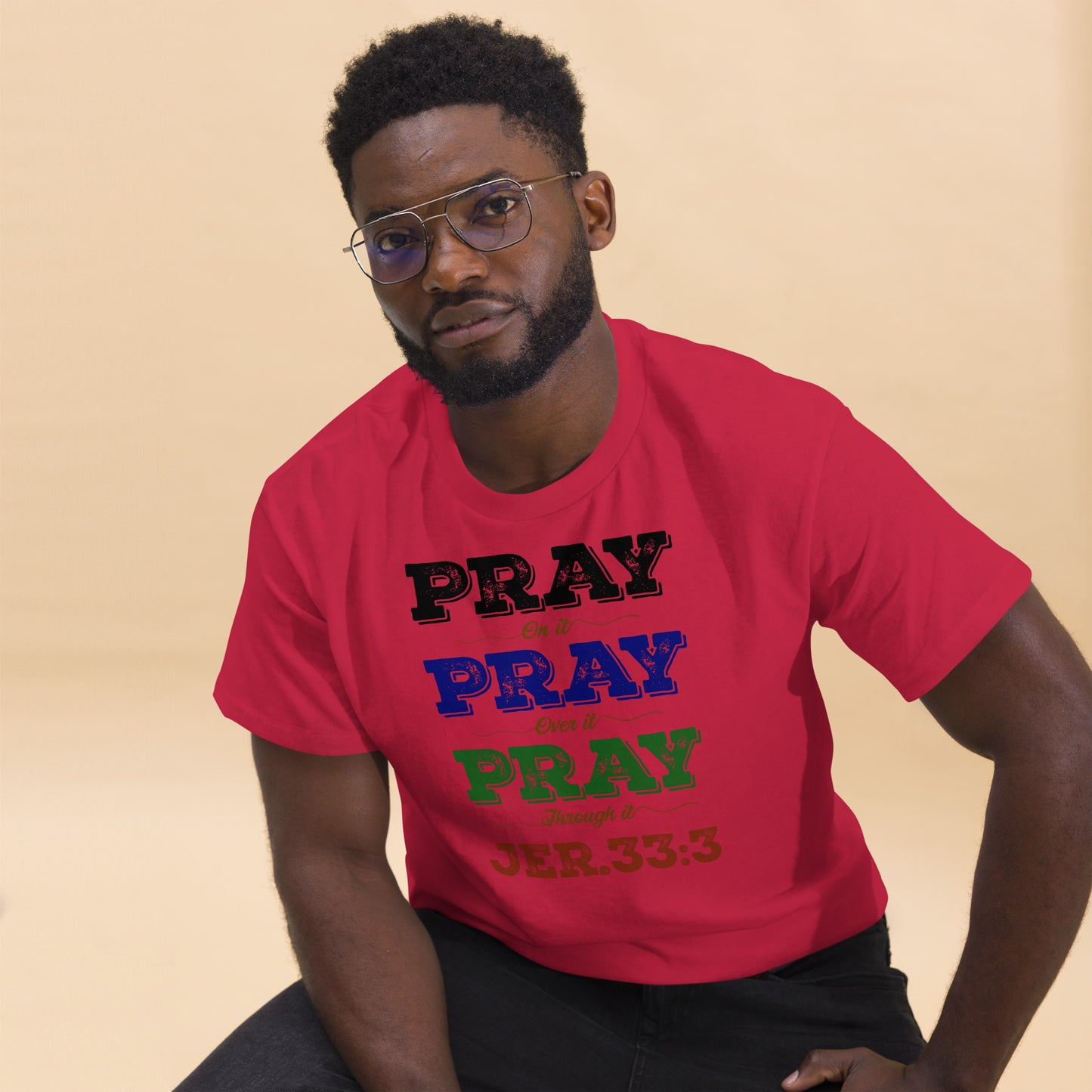 Men's "Prayer - Jer 33:3 (KJV)" classic tee