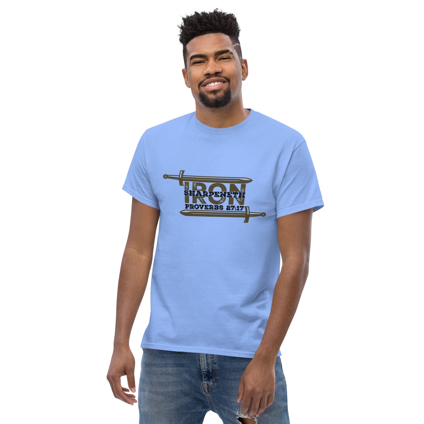 Men's classic tee - Iron Sharpeneth Iron - Prov 27:17 (KJV)