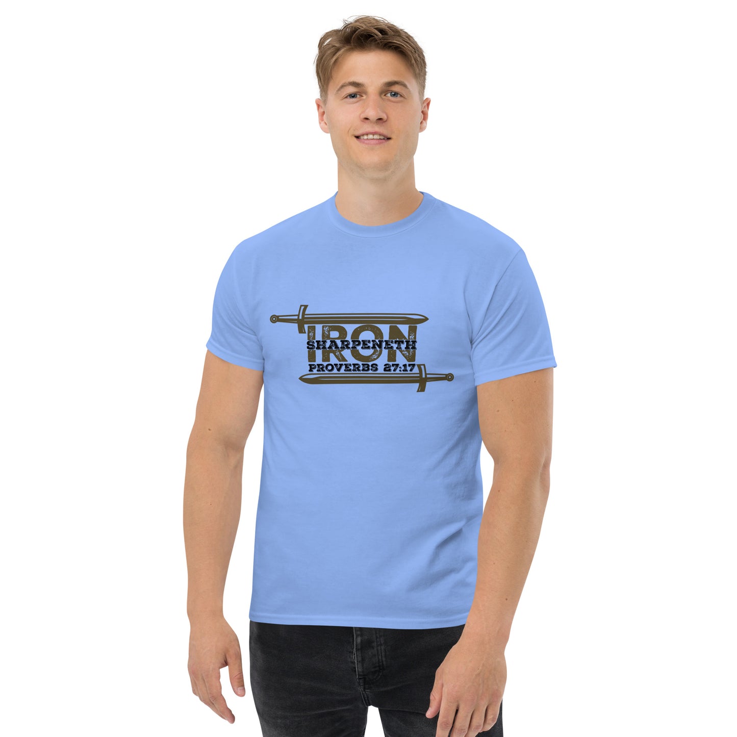 Men's classic tee - Iron Sharpeneth Iron - Prov 27:17 (KJV)