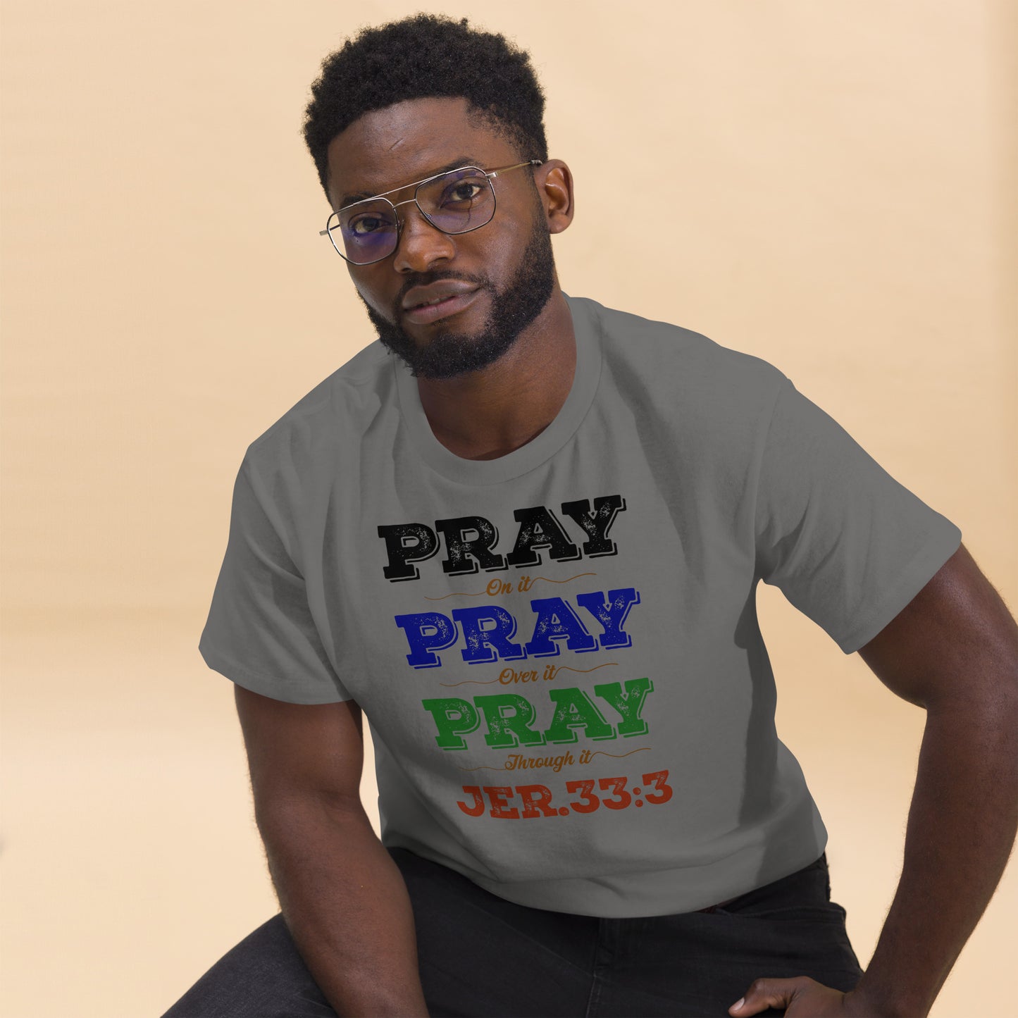 Men's "Prayer - Jer 33:3 (KJV)" classic tee