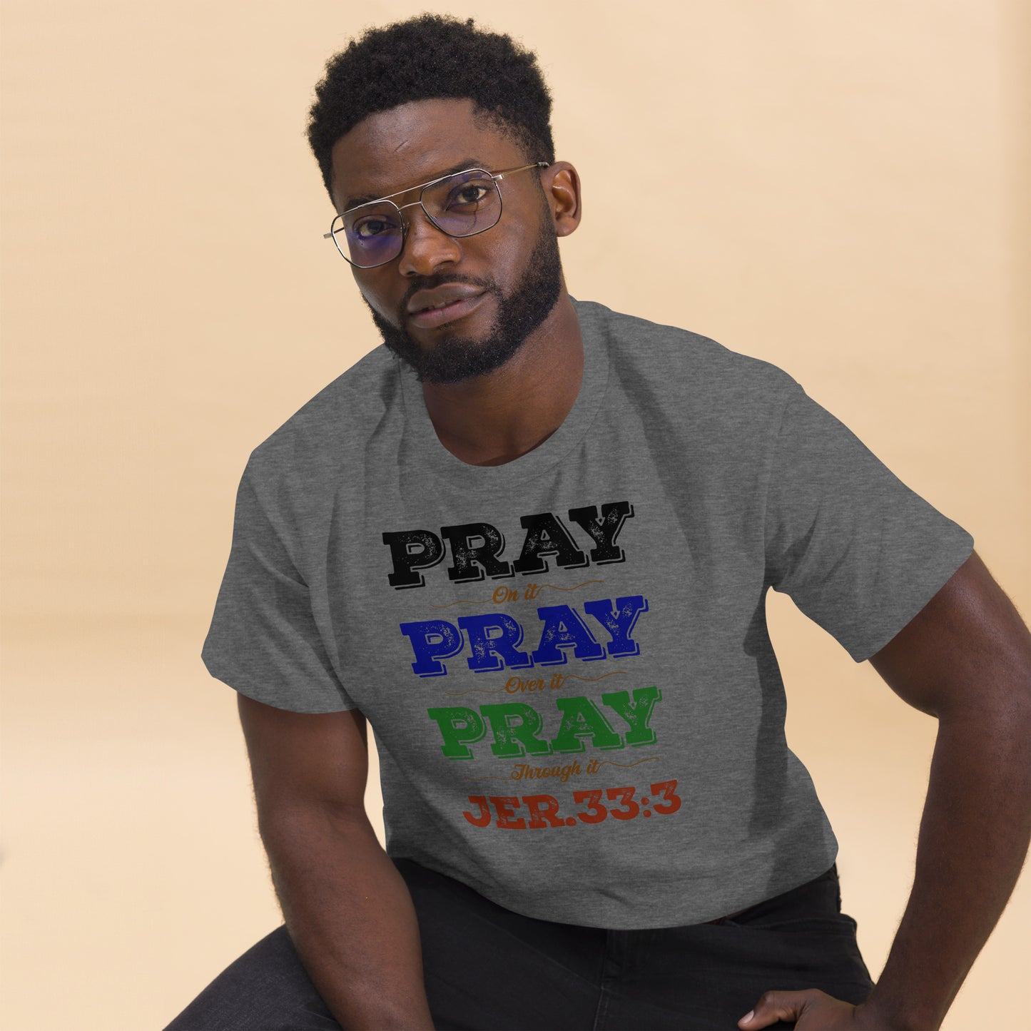 Men's "Prayer - Jer 33:3 (KJV)" classic tee