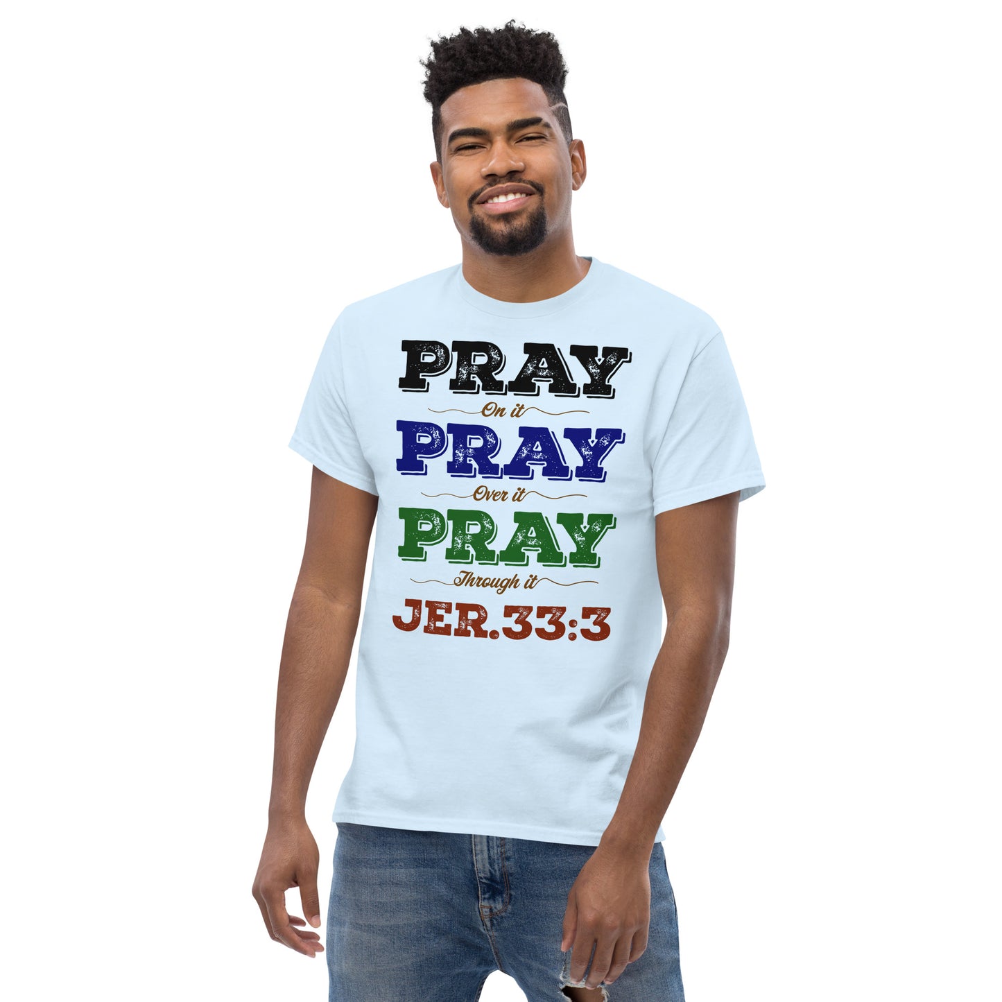 Men's classic "Prayer - Jer 33:3 (KJV)" tee