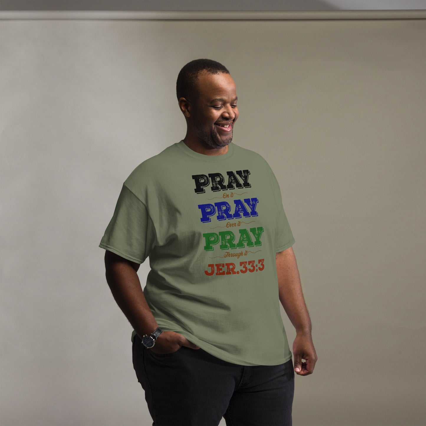 Men's "Prayer - Jer 33:3 (KJV)" classic tee