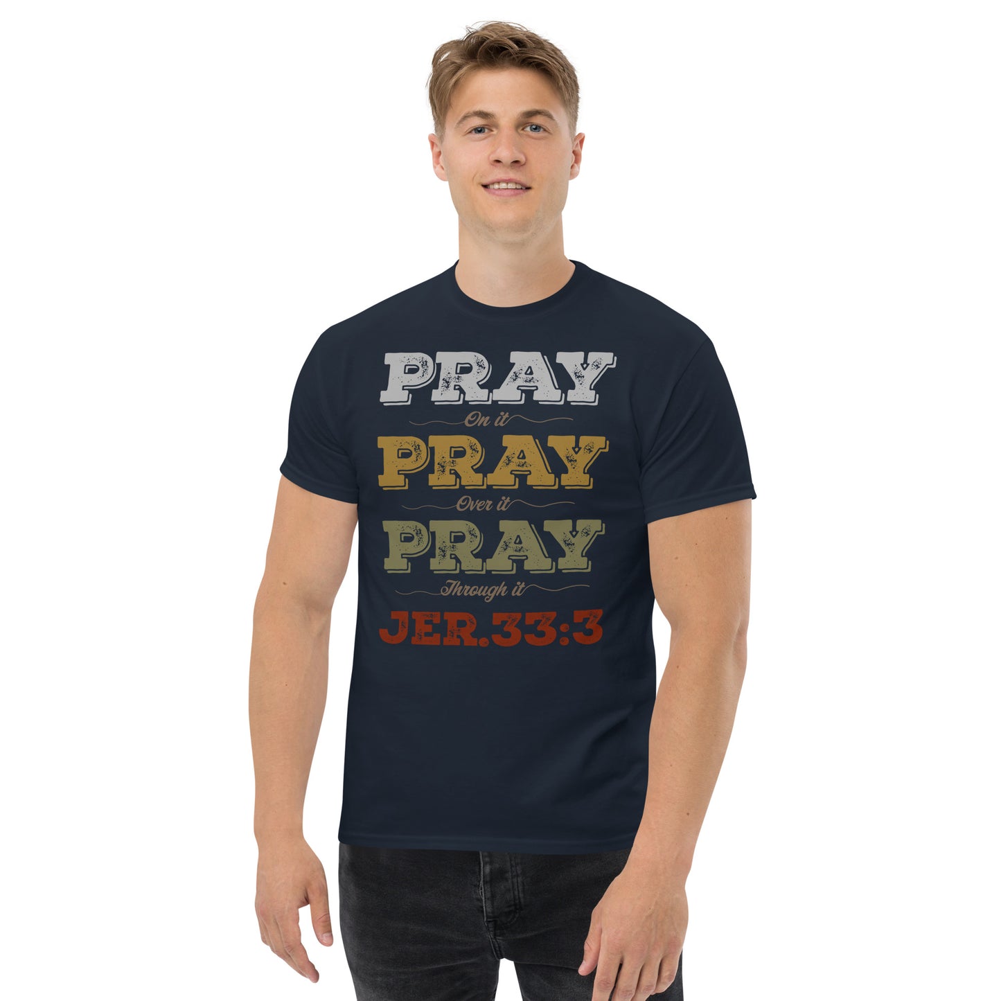 Men's classic "Prayer - Jer 33:3 (KJV)" tee