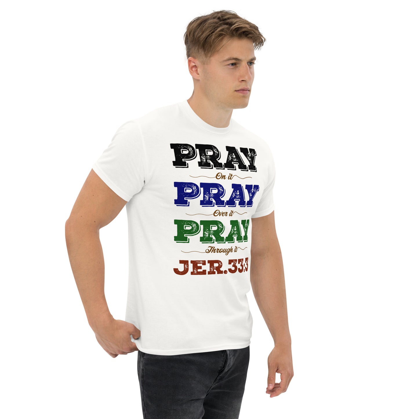 Men's classic "Prayer - Jer 33:3 (KJV)" tee