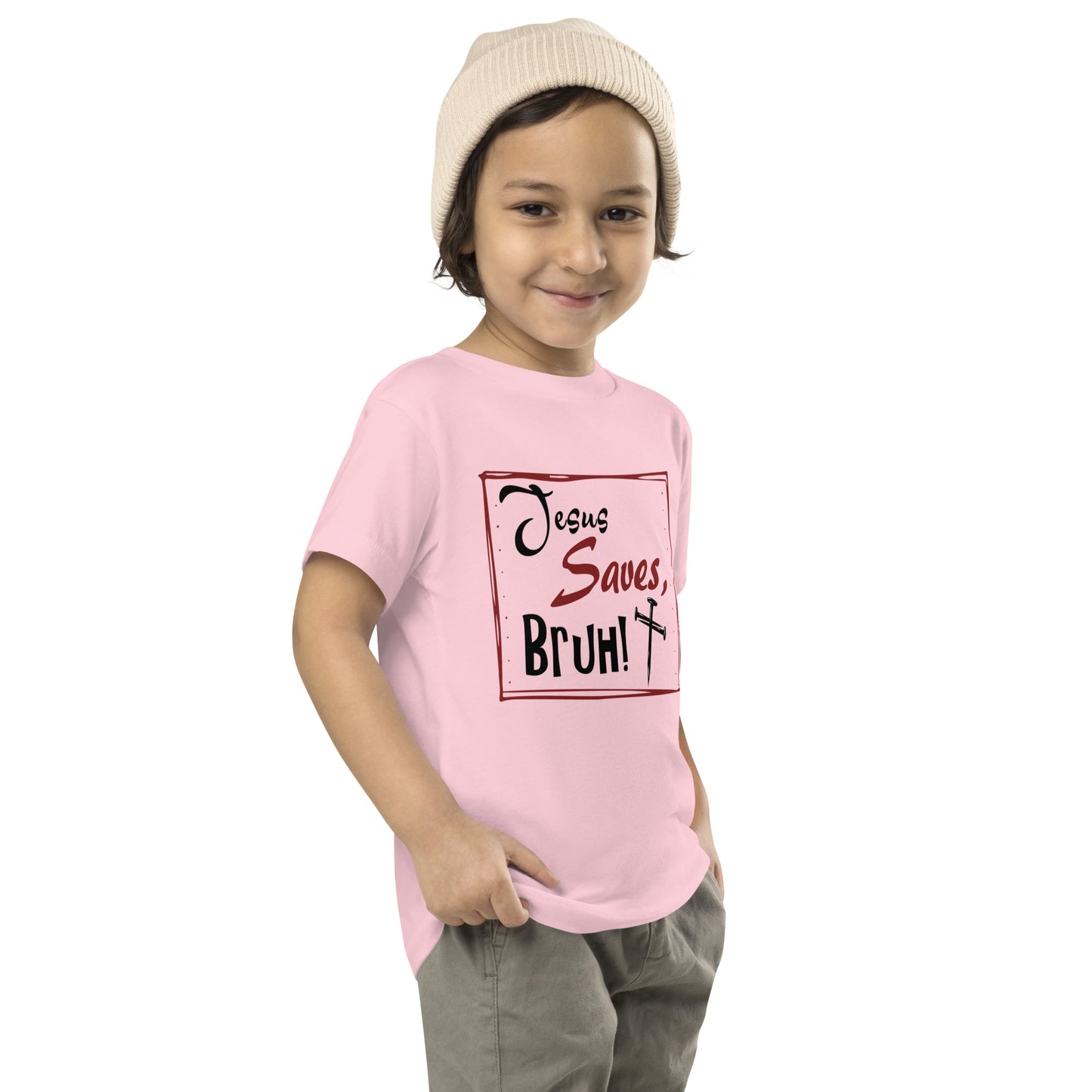 Boy’s Toddler Short Sleeve Tee - Jesus Saves, Bruh