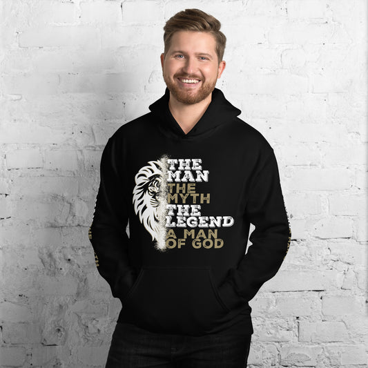 Men's Hoodie - The Man, The Myth, The Legend, A Man of God