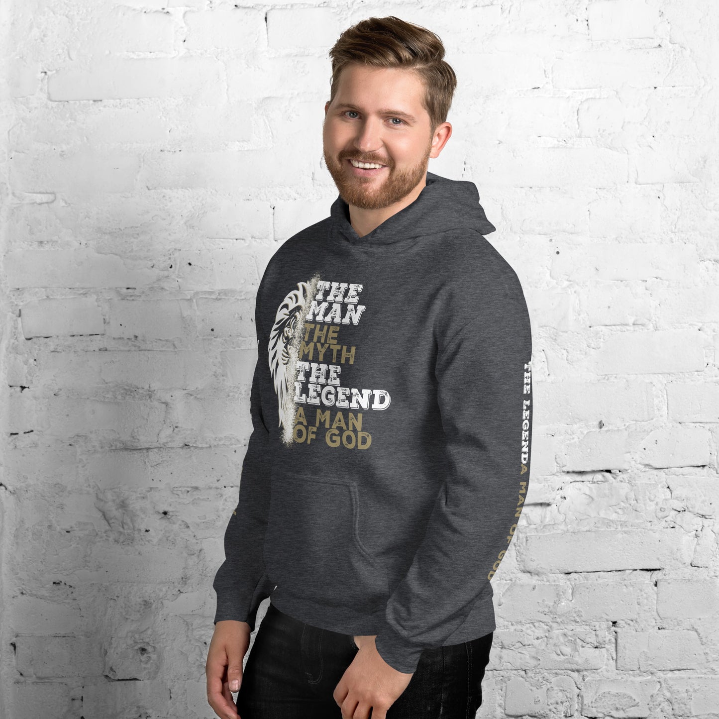 Men's Hoodie - The Man, The Myth, The Legend, A Man of God