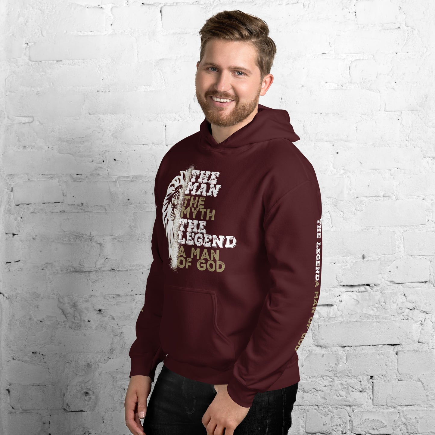 Men's Hoodie - The Man, The Myth, The Legend, A Man of God