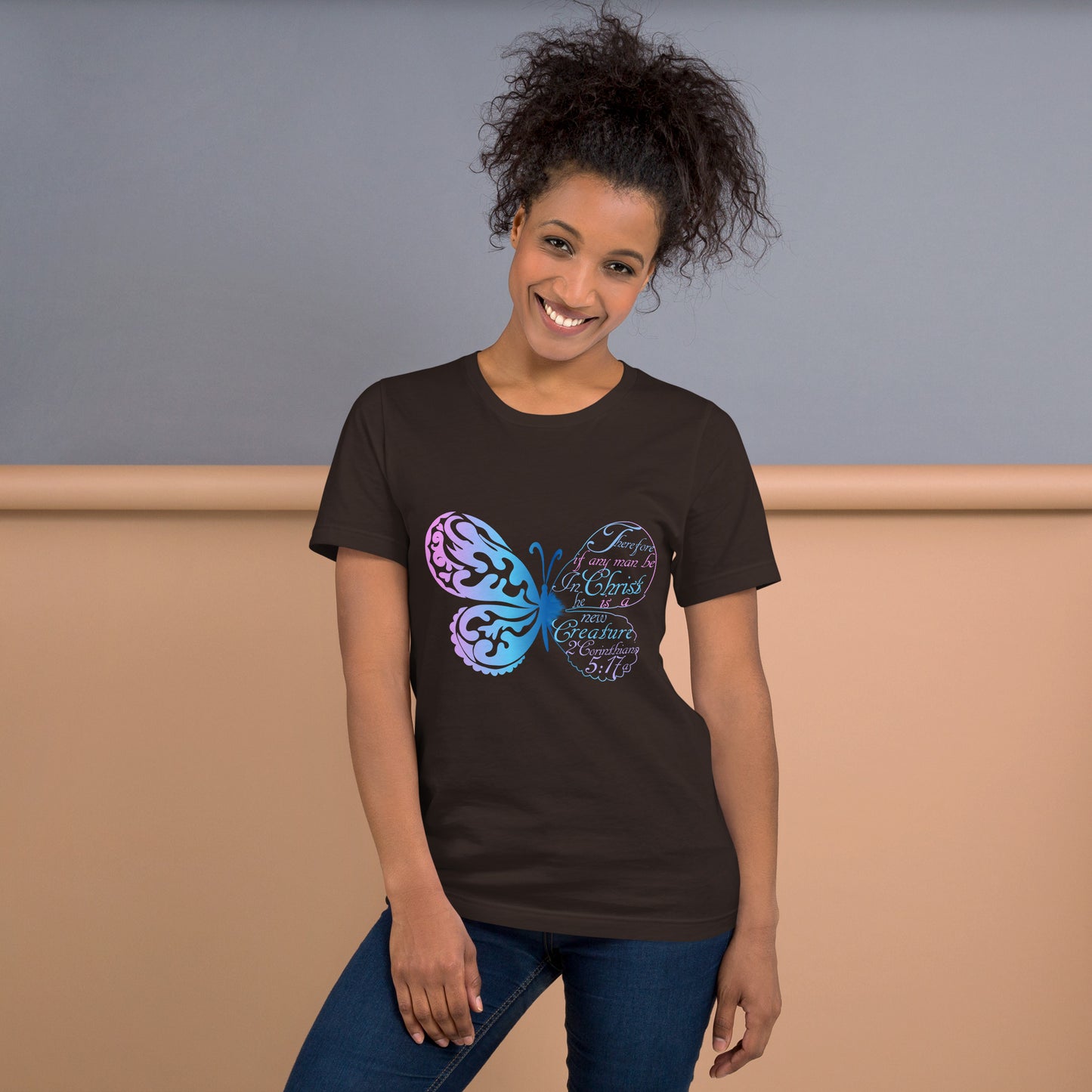 Women’s “New Creature in Christ” 2 Cor 5:17a T-Shirt - (KJV)