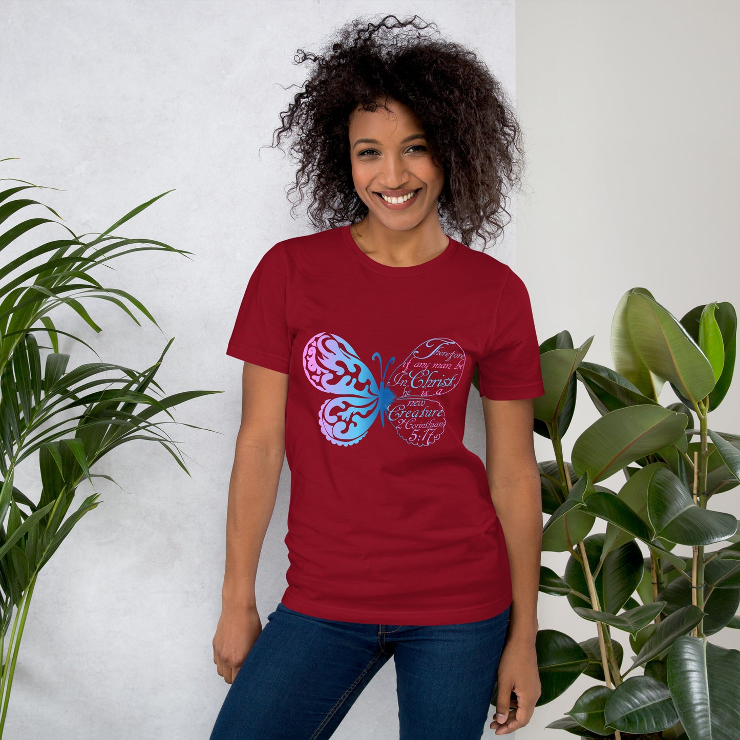 Women’s “New Creature in Christ” 2 Cor 5:17a T-Shirt - (KJV)