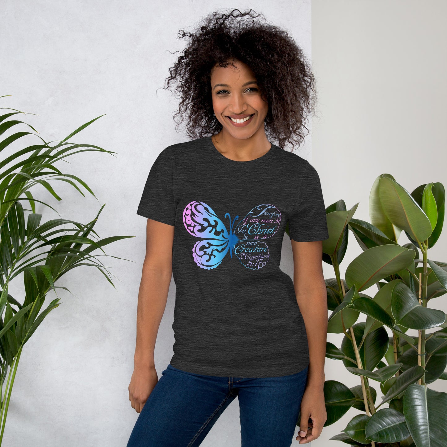 Women’s “New Creature in Christ” 2 Cor 5:17a T-Shirt - (KJV)