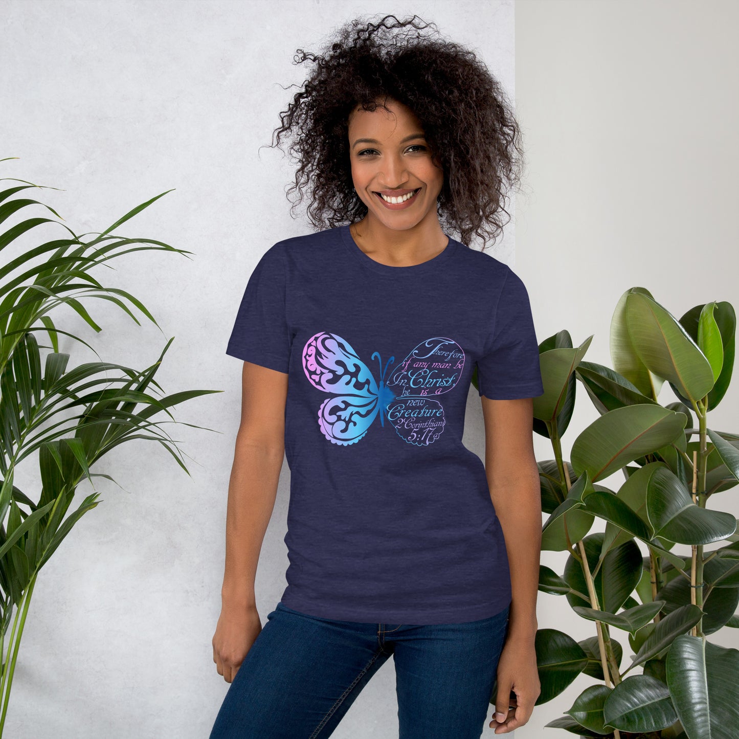 Women’s “New Creature in Christ” 2 Cor 5:17a T-Shirt - (KJV)