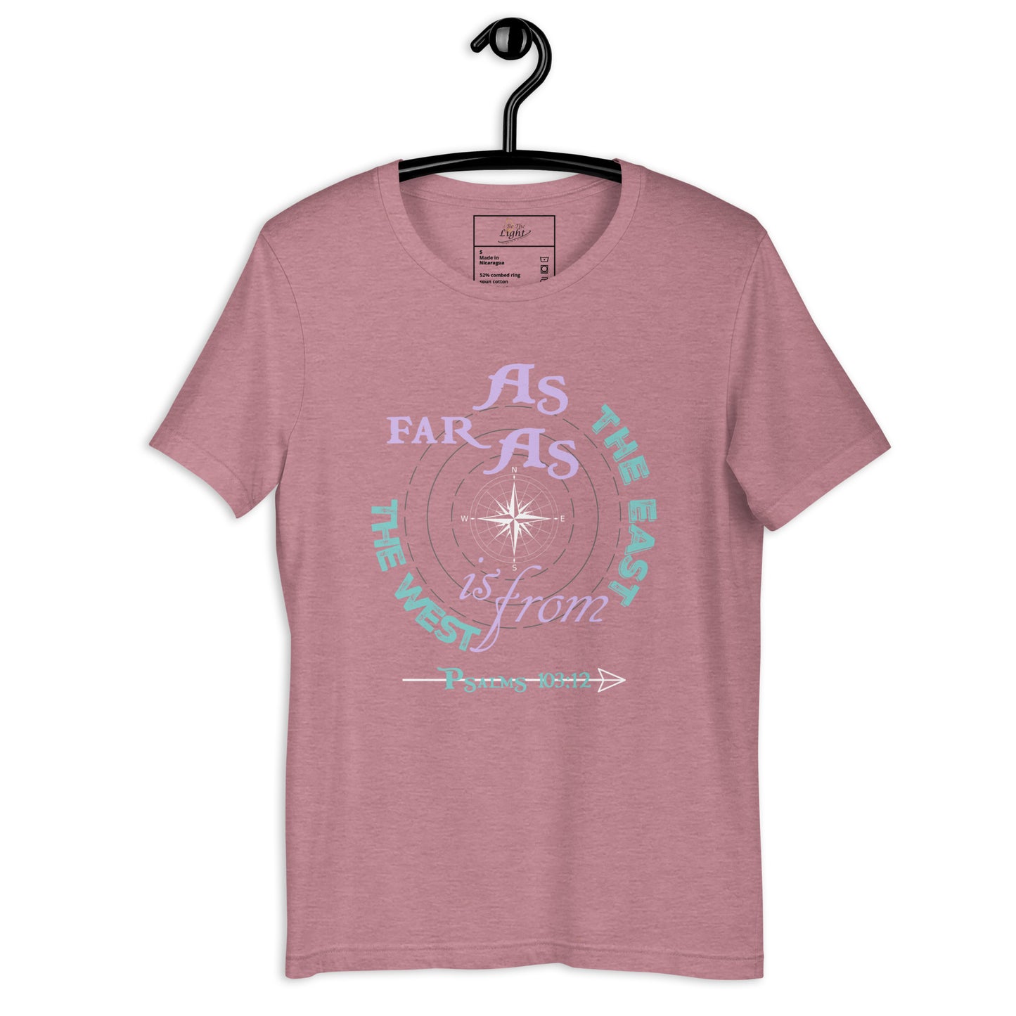 As Far As the East is From the West Women's t-shirt - Psalms 103:12 (KJV)