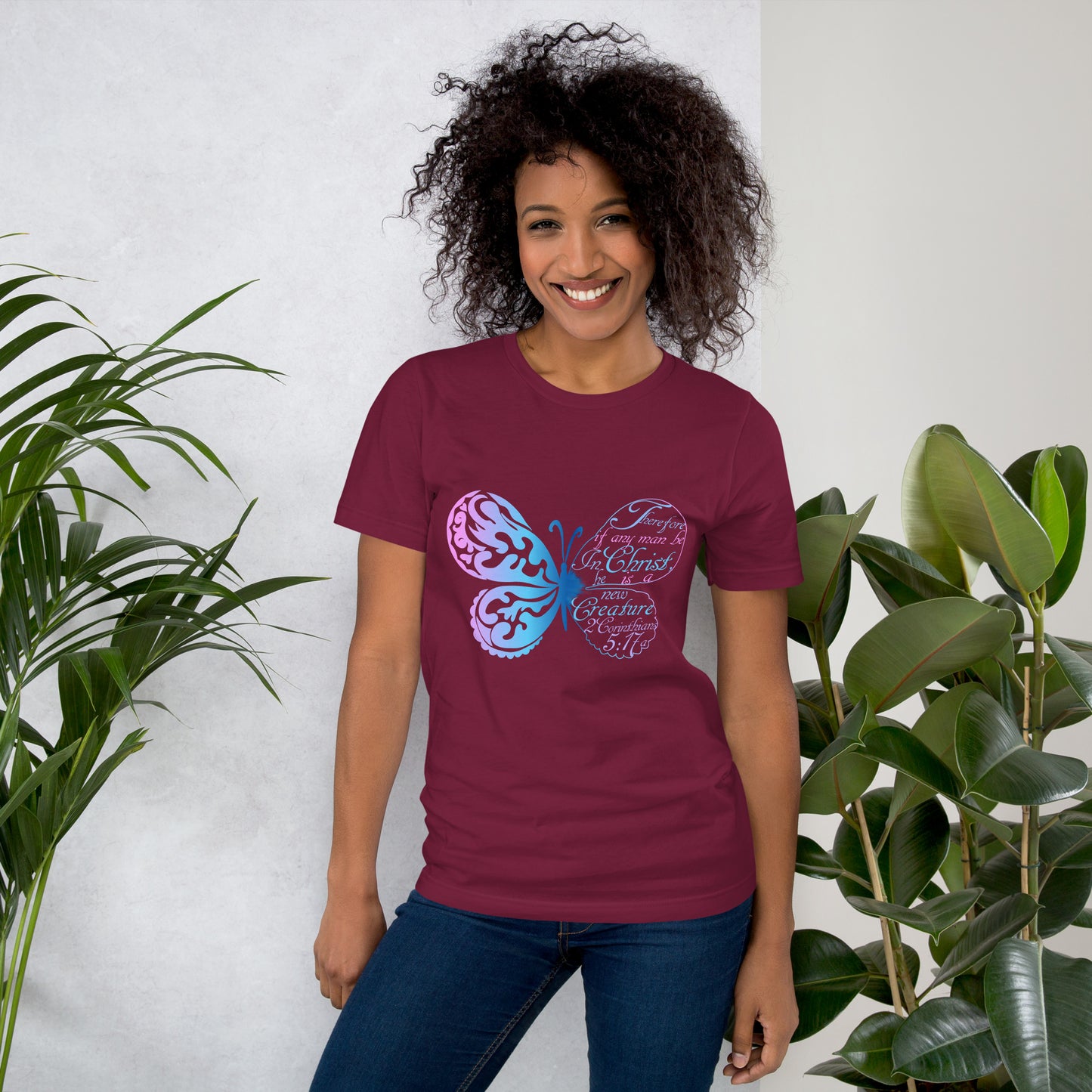 Women’s “New Creature in Christ” 2 Cor 5:17a T-Shirt - (KJV)