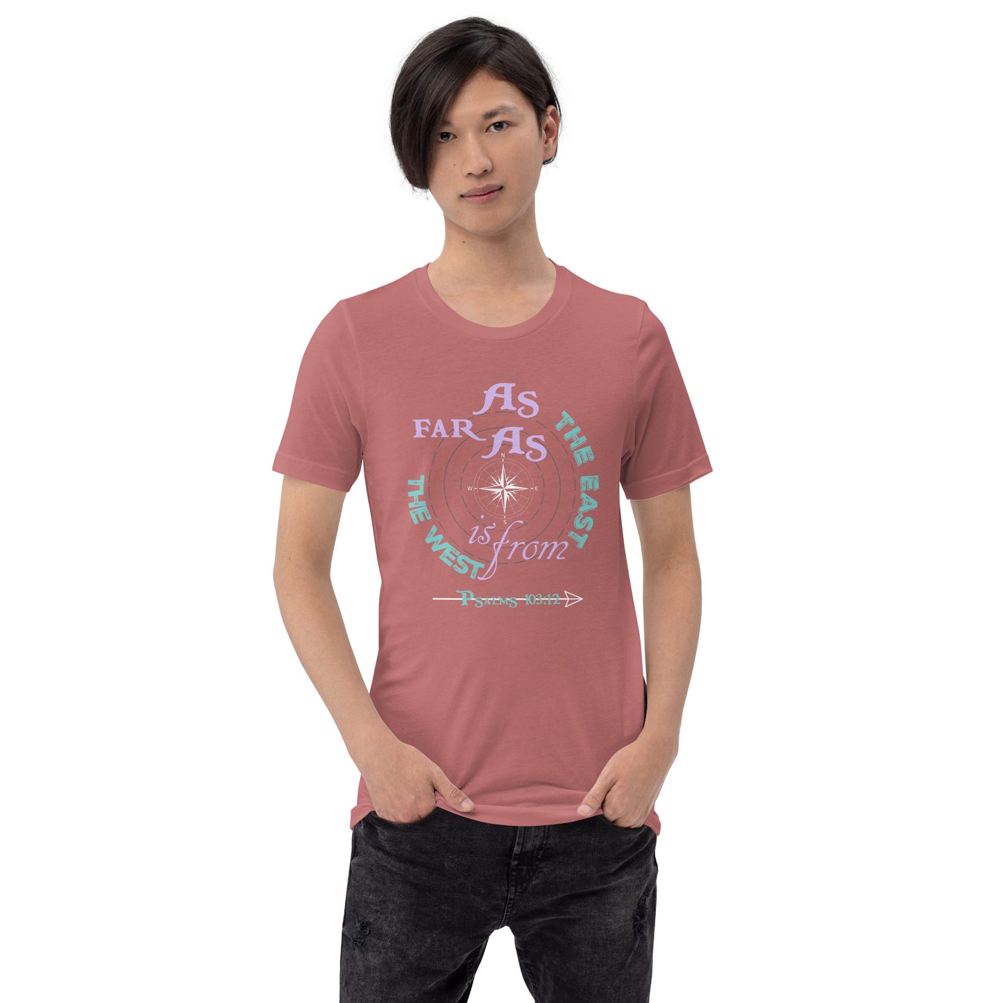 As Far As the East is From the West Women's t-shirt - Psalms 103:12 (KJV)