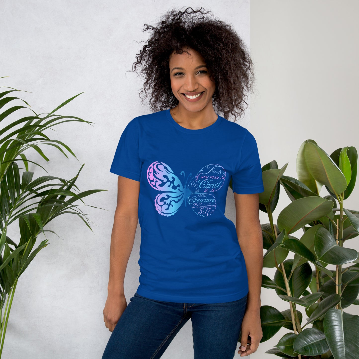 Women’s “New Creature in Christ” 2 Cor 5:17a T-Shirt - (KJV)