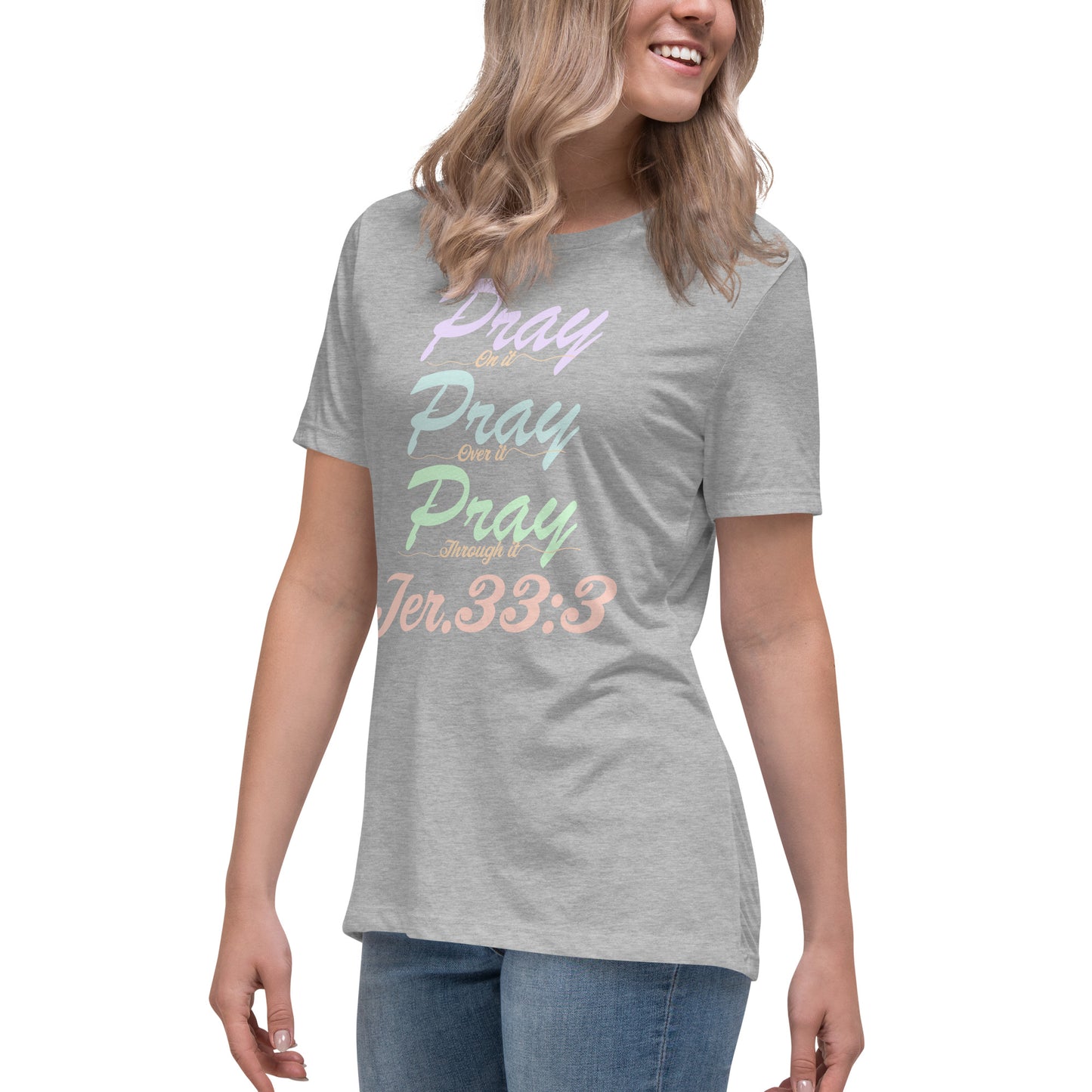 Women's Relaxed "Prayer - Jer 33:3 (KJV)" T-Shirt