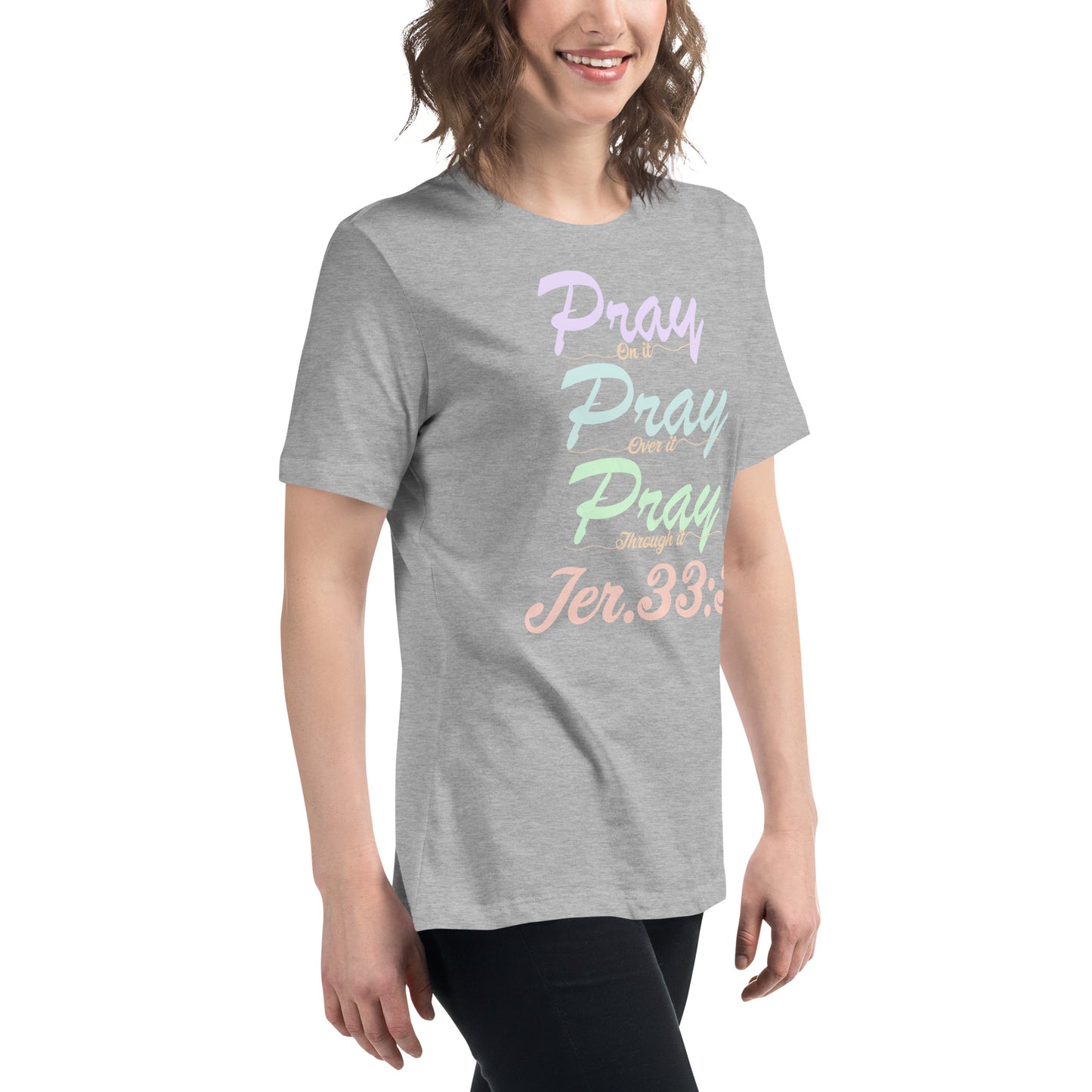 Women's Relaxed "Prayer - Jer 33:3 (KJV)" T-Shirt