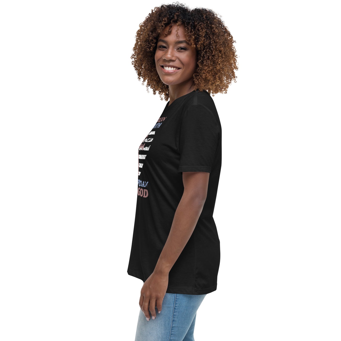 “American by Birth, Christian by the Grace of God” Women's Relaxed T-Shirt