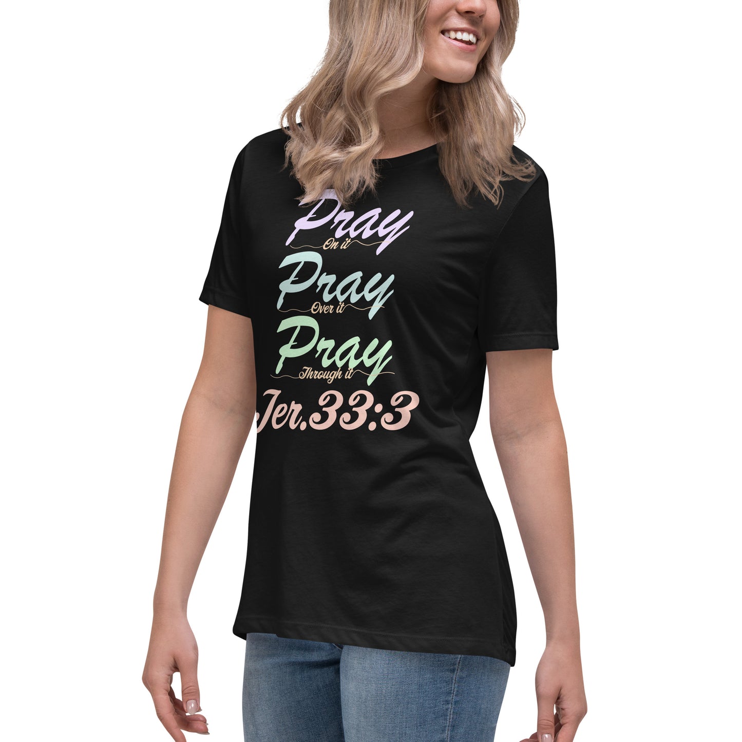 Women's Relaxed "Prayer - Jer 33:3 (KJV)" T-Shirt