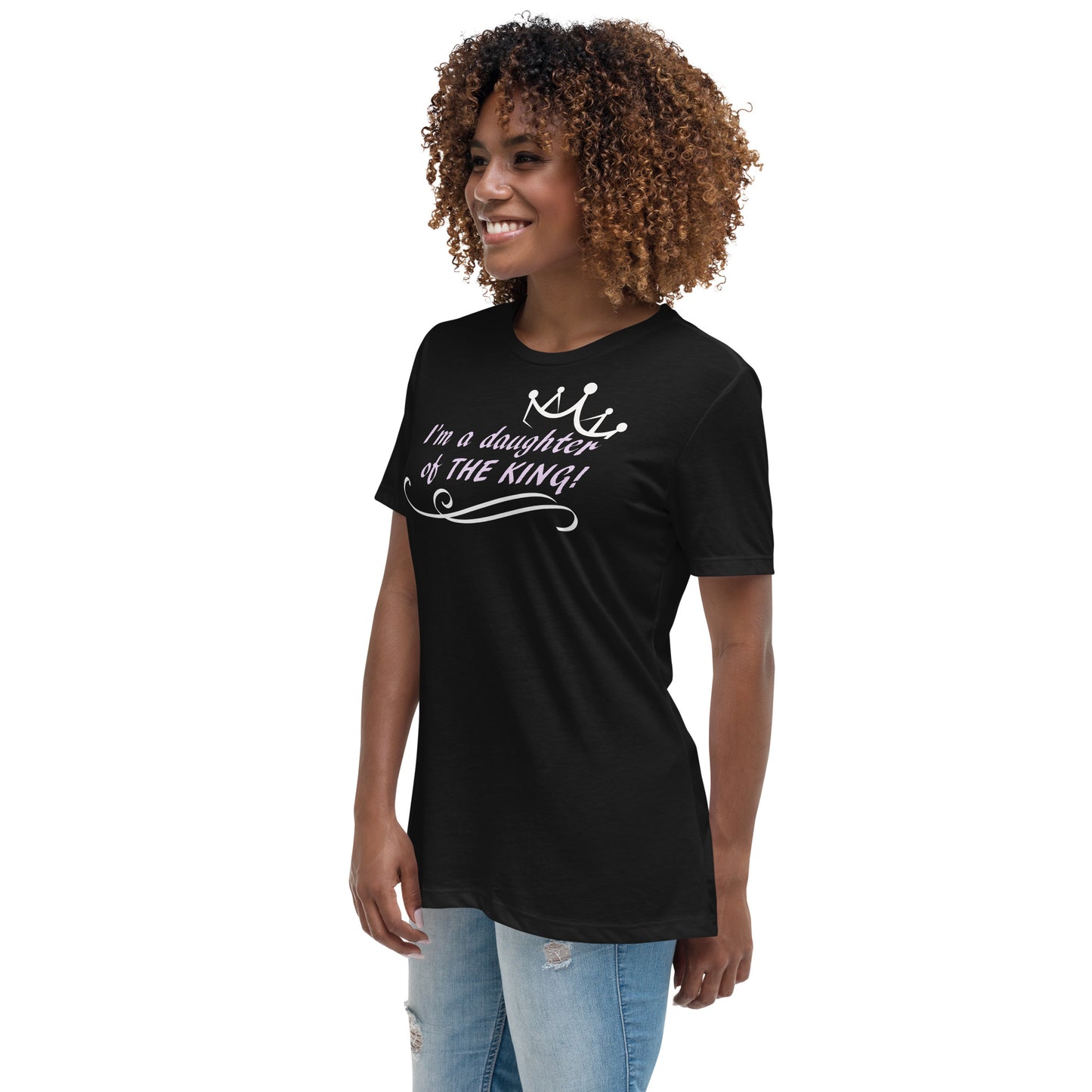 “A Daughter of the King” Women's Relaxed T-Shirt