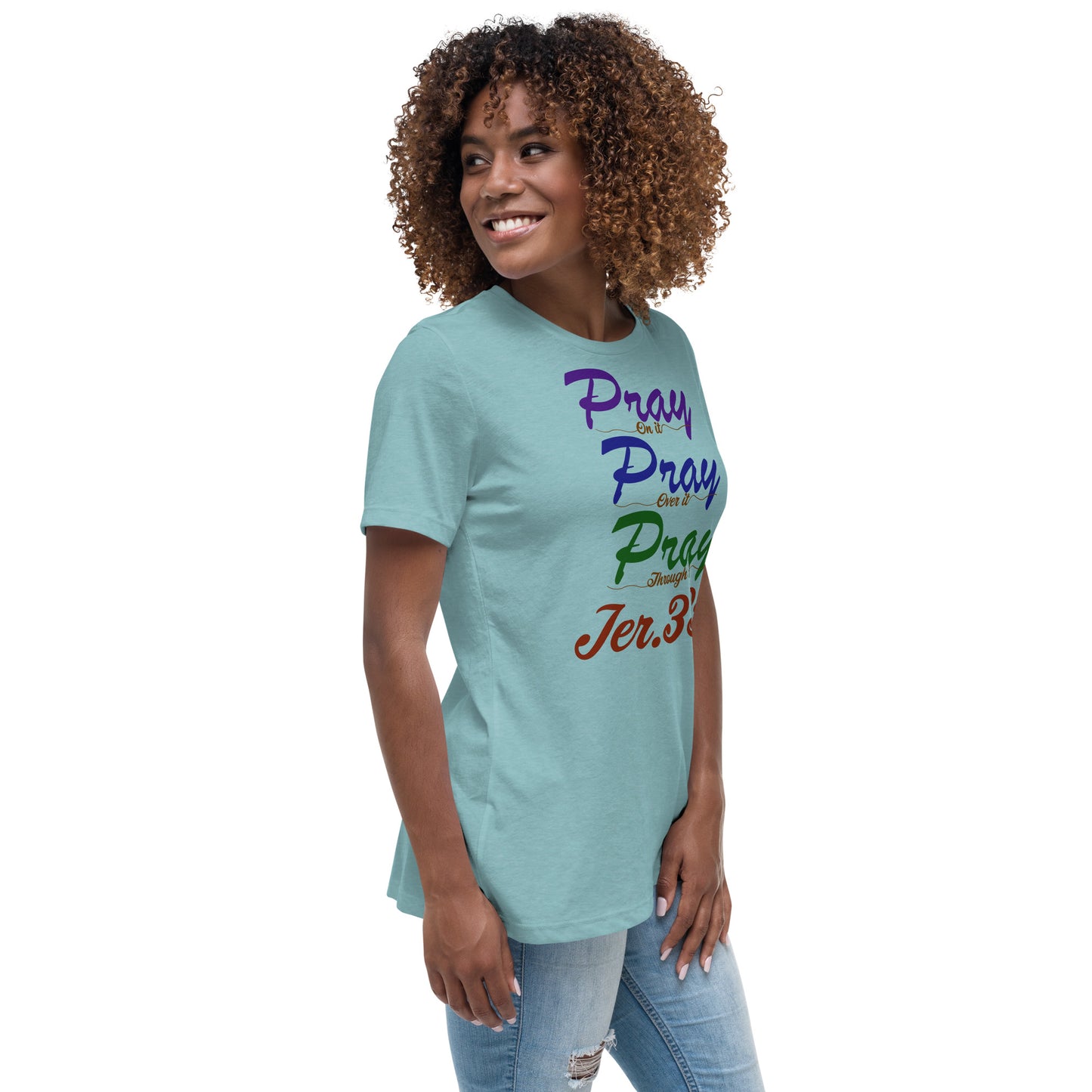 Women's Relaxed "Prayer - Jer 33:3 (KJV)" T-Shirt