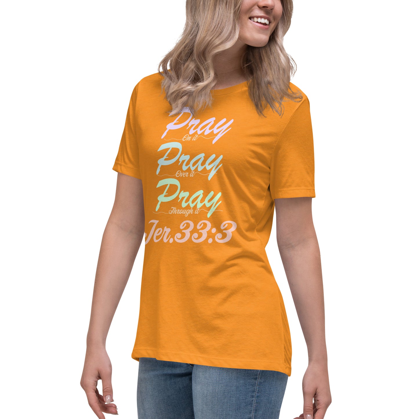 Women's Relaxed "Prayer - Jer 33:3 (KJV)" T-Shirt